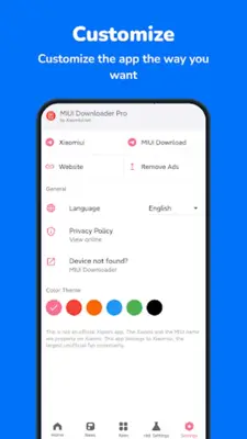 MIUI Downloader & Updater android App screenshot 1